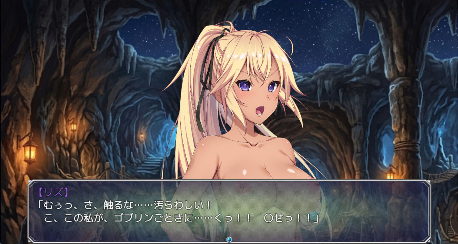 【立ち絵素材R18】金髪ポニテ褐色肌の少女剣士 フルセットPSDパック サンプル3ページ目