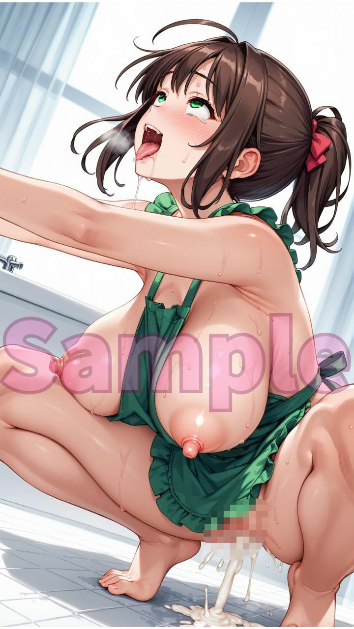 淫乱はだかエプロン女子たちがあなたとスペルマを包み込む！パート3 サンプル9ページ目
