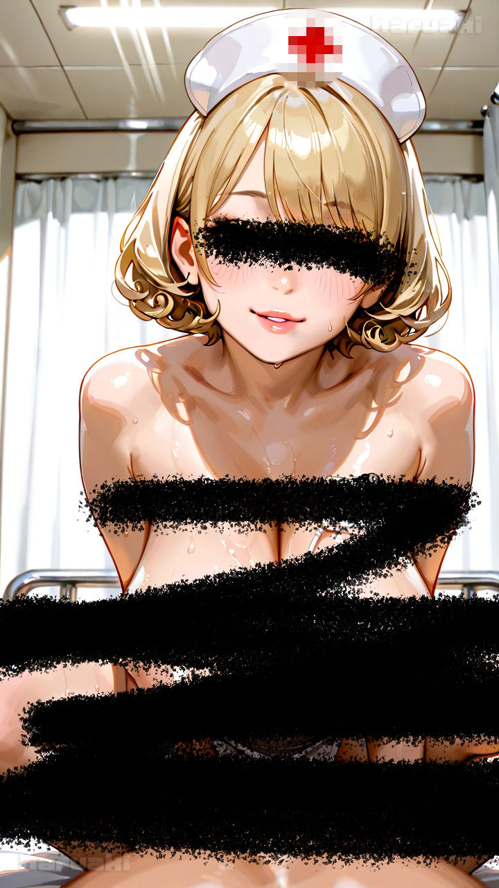 【AIアニメ巨乳美女写真集】Vol.14サキュバス系看護婦中島さんの搾精勤務しこしこ サンプル2ページ目