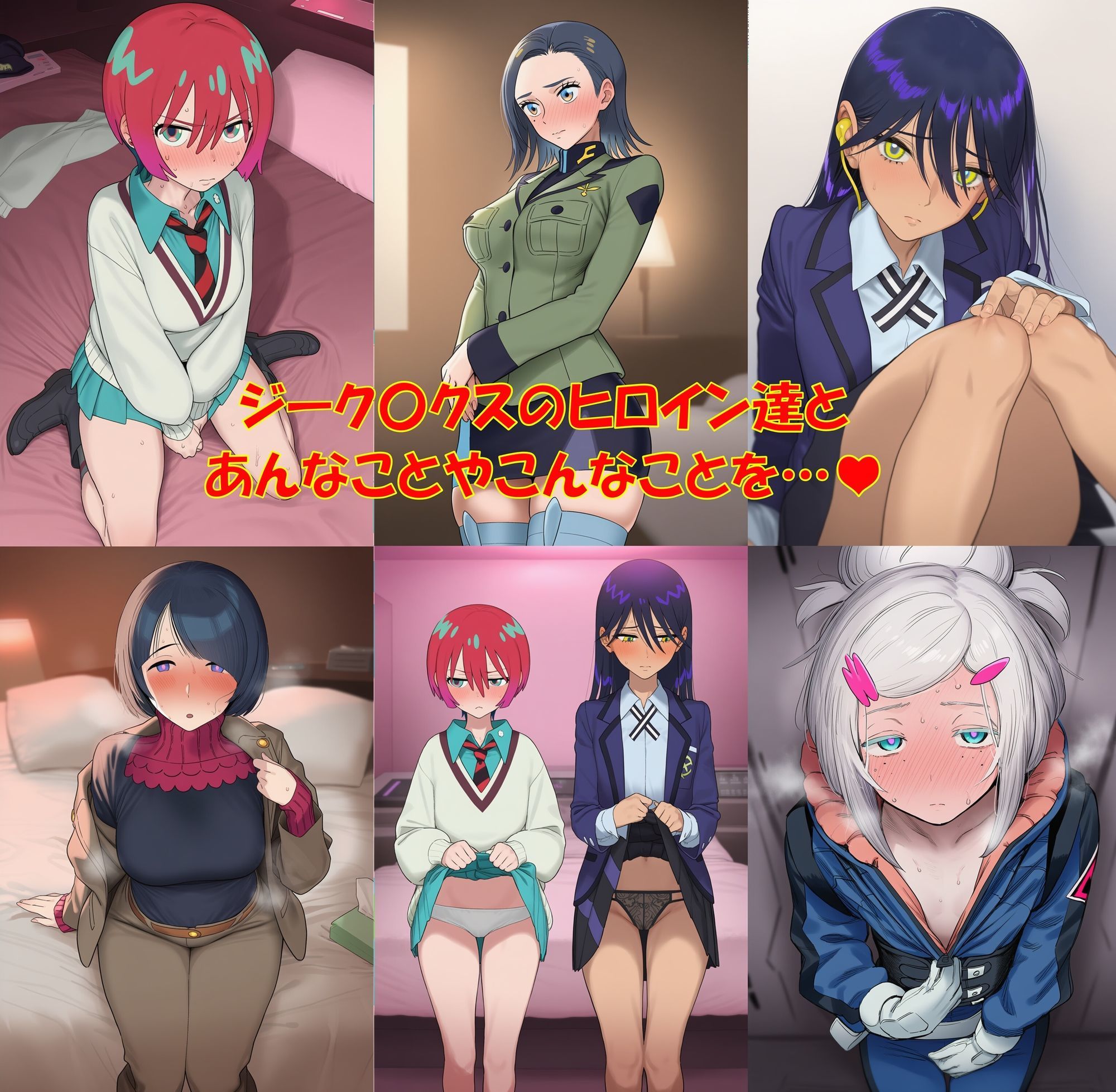 アニメヒロインCG集ジーク〇クス編 サンプル1ページ目
