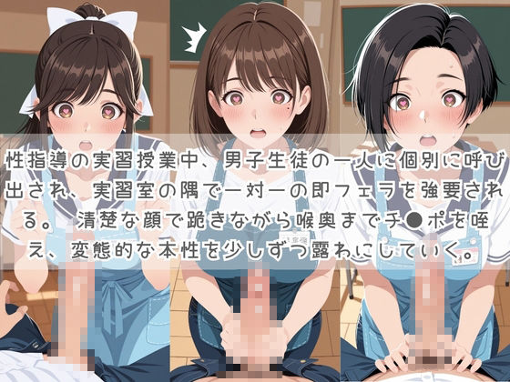 生徒たちの搾精パトロール係 〜先生を見つけたら即抜きサービス〜 ラ〇プラス サンプル1ページ目