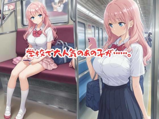 【498P】学校で大人気のピンク髪美女がキモイおじさん達の標的に…痴○電車編 サンプル1ページ目