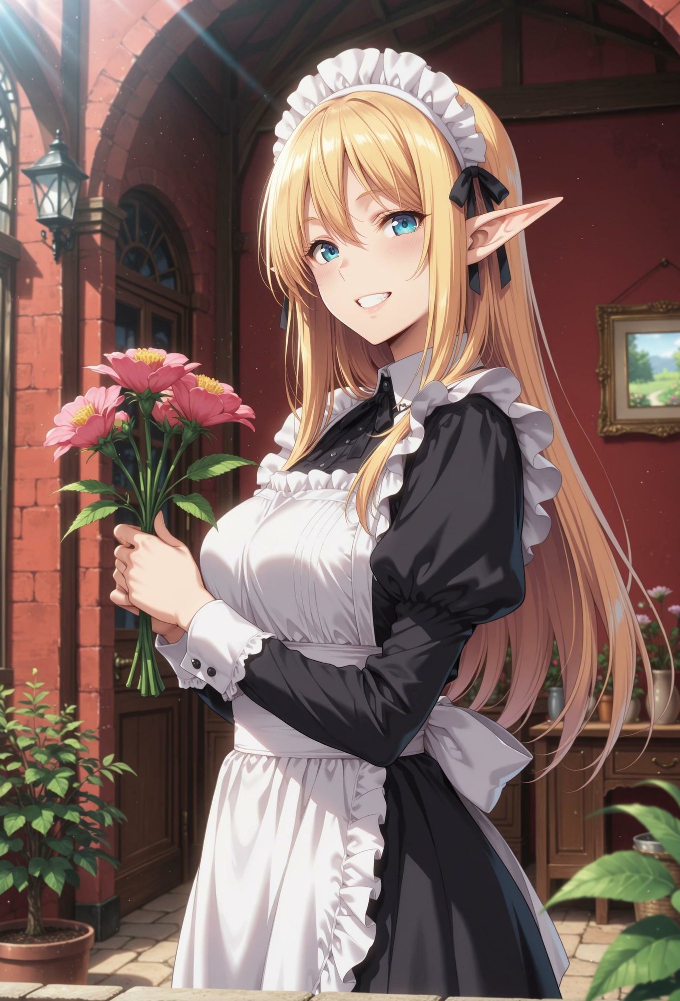 エルフのメイドさんの誘惑4 サンプル1ページ目