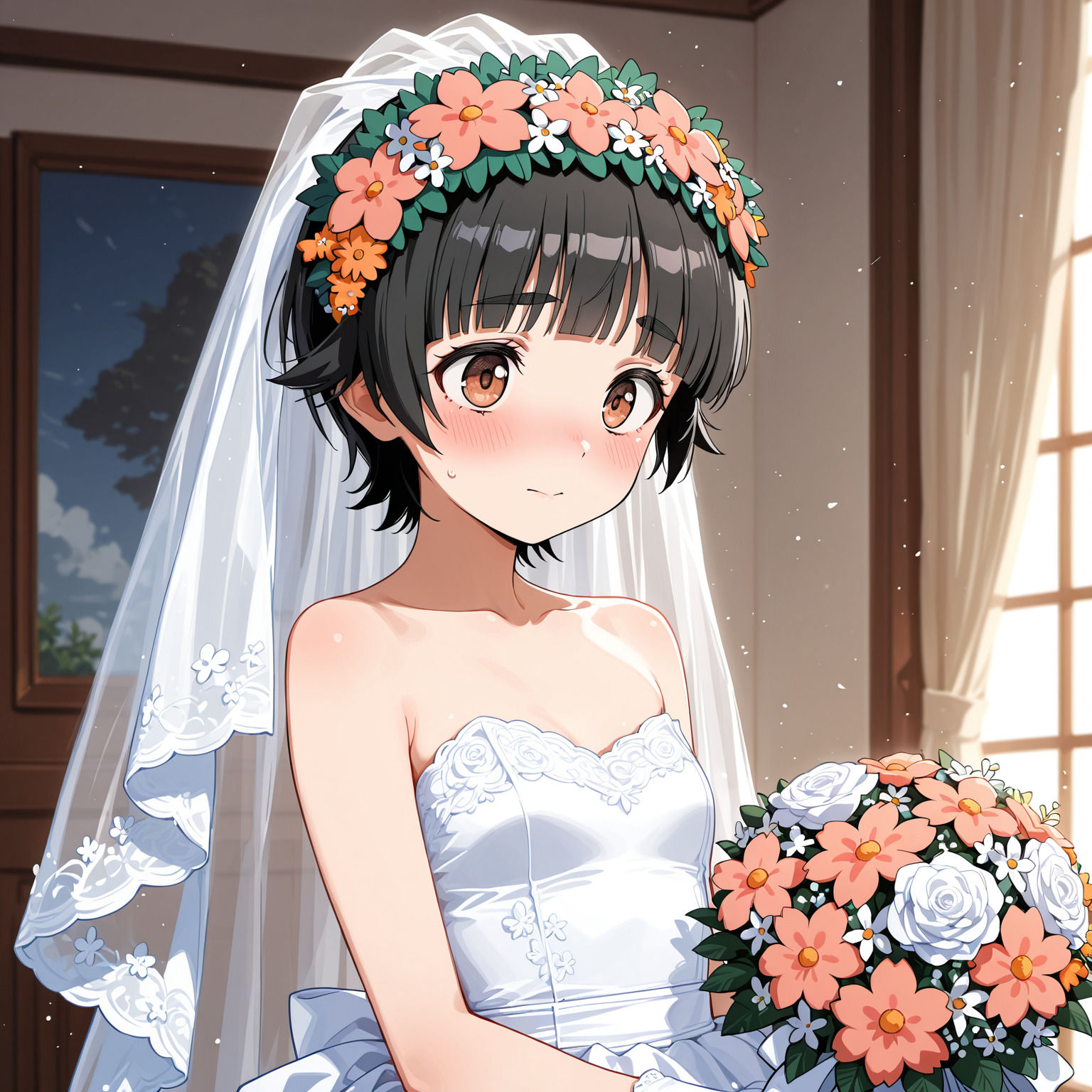 純白の花嫁たち（とある） サンプル4ページ目