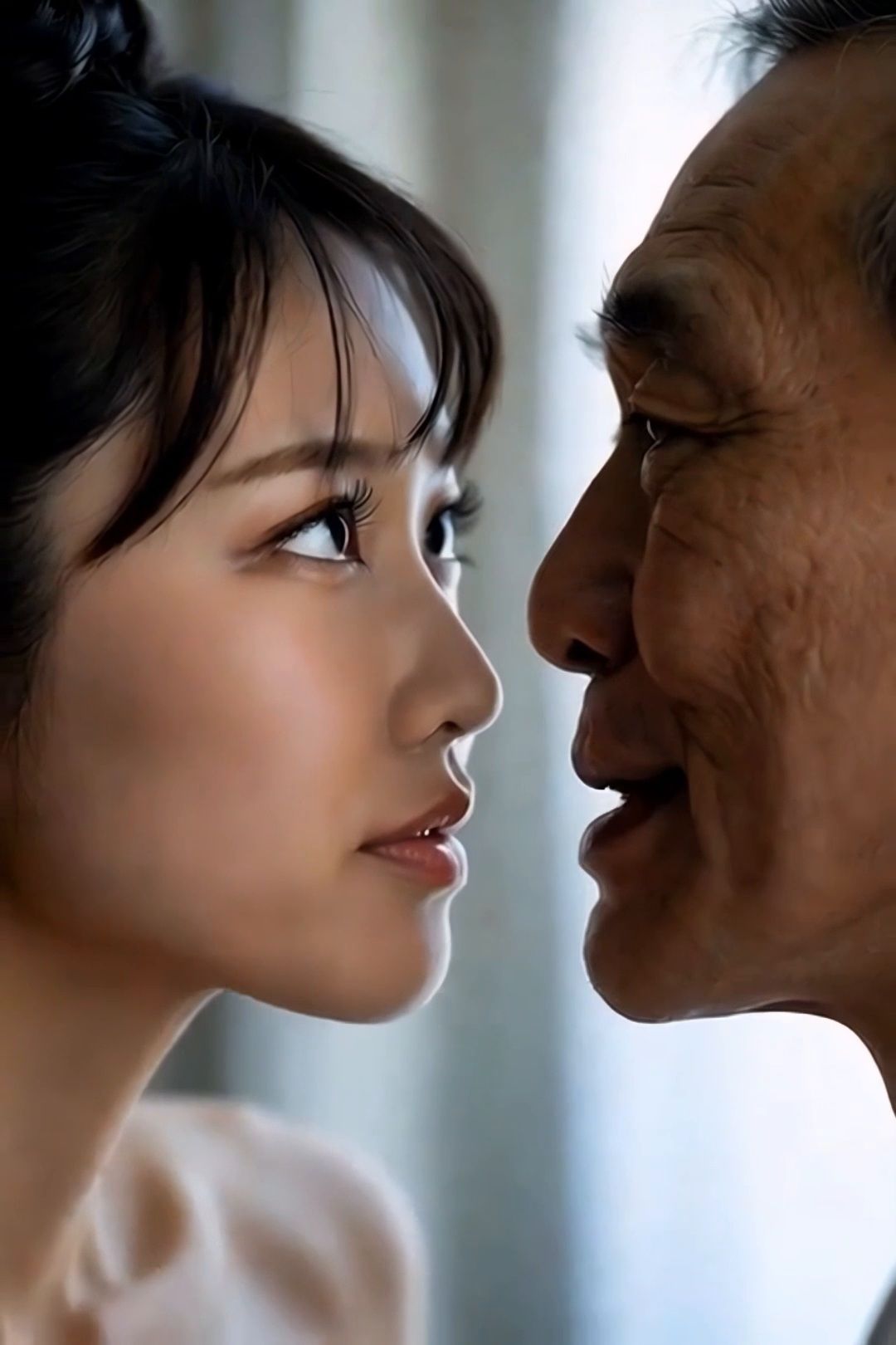 美女とおじさんのディープキス キス好き大集合♪顔アップ編 サンプル6ページ目