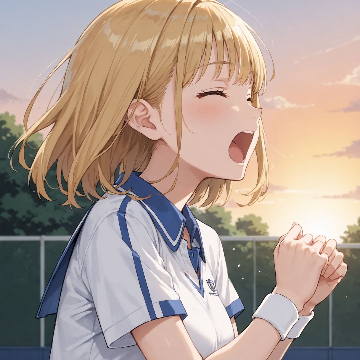 学園性活！ユニフォームに滲む汗 テニス部の本気がエロい2【汗かく美少女の厳選CG411枚収録】スマホ向け サンプル4ページ目