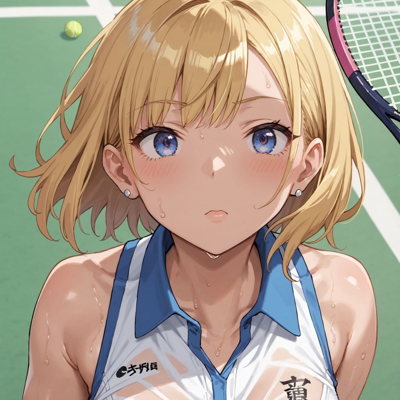 学園性活！ユニフォームに滲む汗 テニス部の本気がエロい2【汗かく美少女の厳選CG411枚収録】スマホ向け サンプル5ページ目