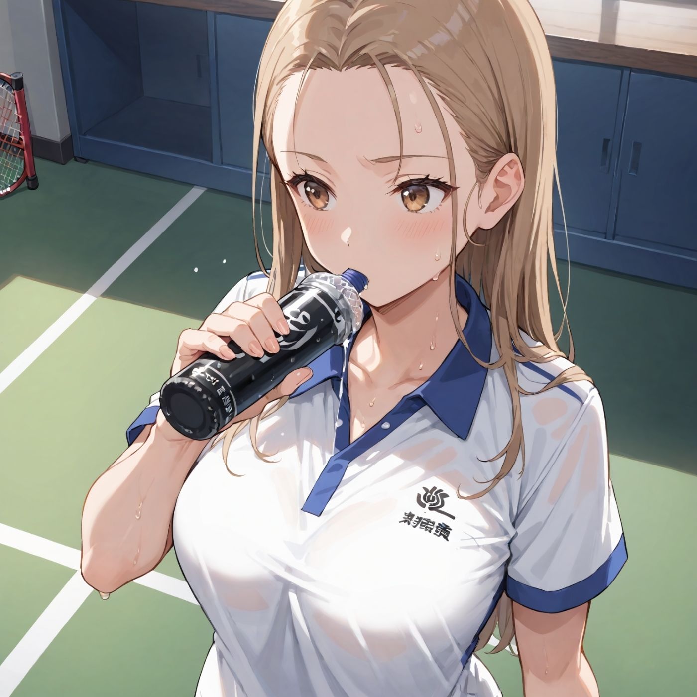 学園性活！ユニフォームに滲む汗 テニス部の本気がエロい2【汗かく美少女の厳選CG411枚収録】スマホ向け サンプル6ページ目