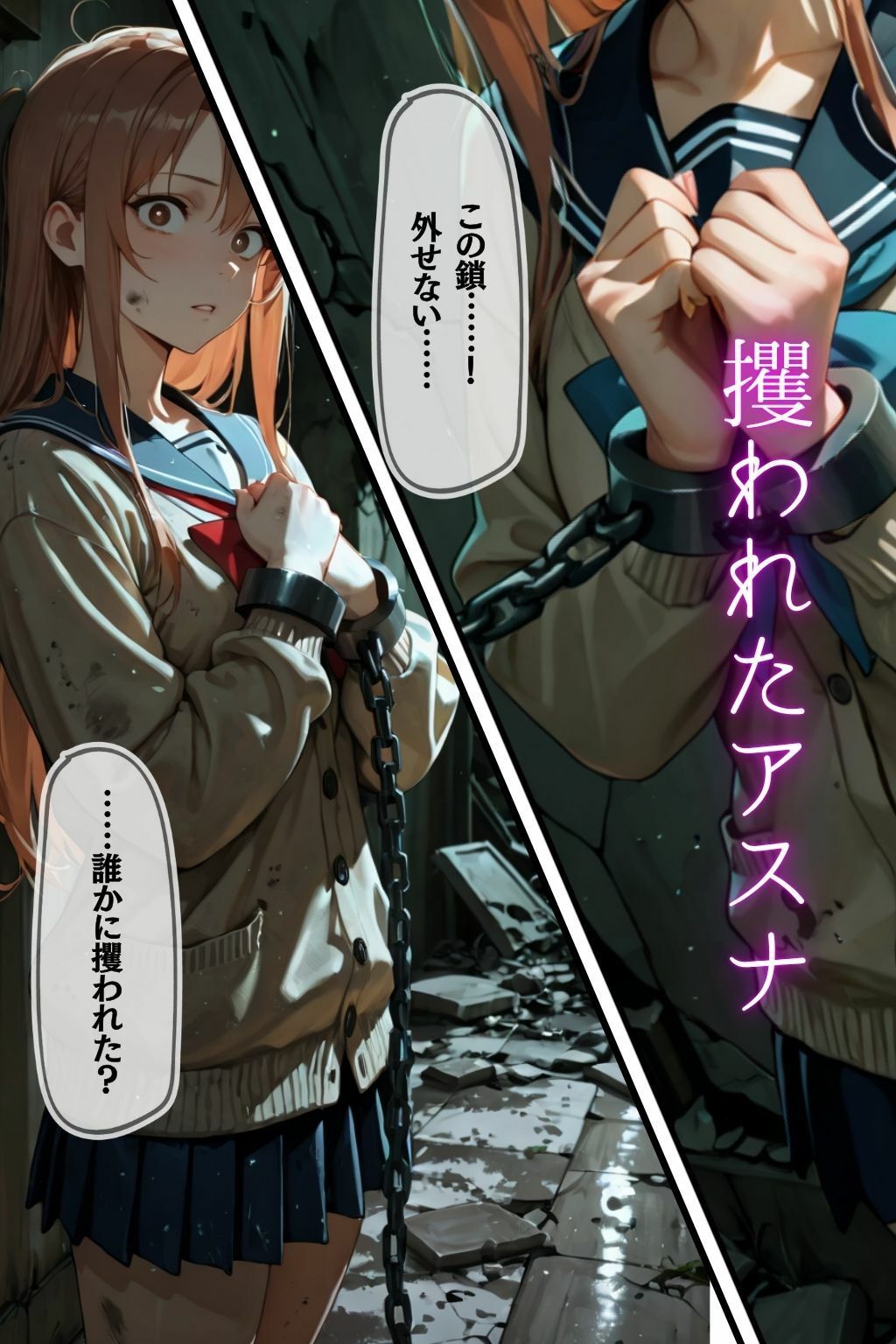 【特大ボリューム500枚】監禁奴●屈服ヒロインズ 〜壊れて肉人形になるまで〜【セリフ付き】 サンプル1ページ目