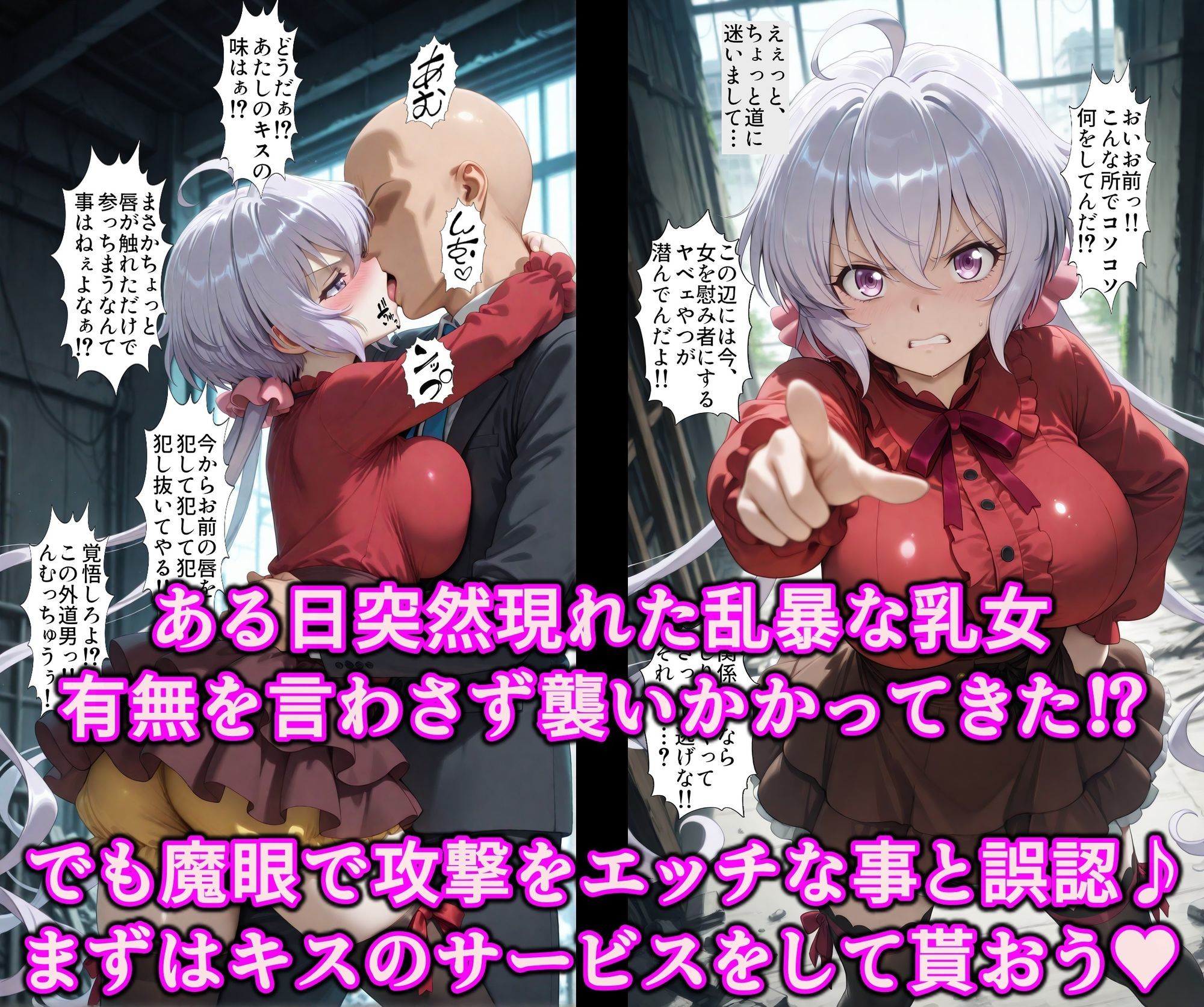 認識イジってドスケベバトル！！洗脳魔眼でいいなり勝ち気なエロ乳娘♪全穴絶頂調教で俺にゾッコン淫乱オナホ サンプル2ページ目