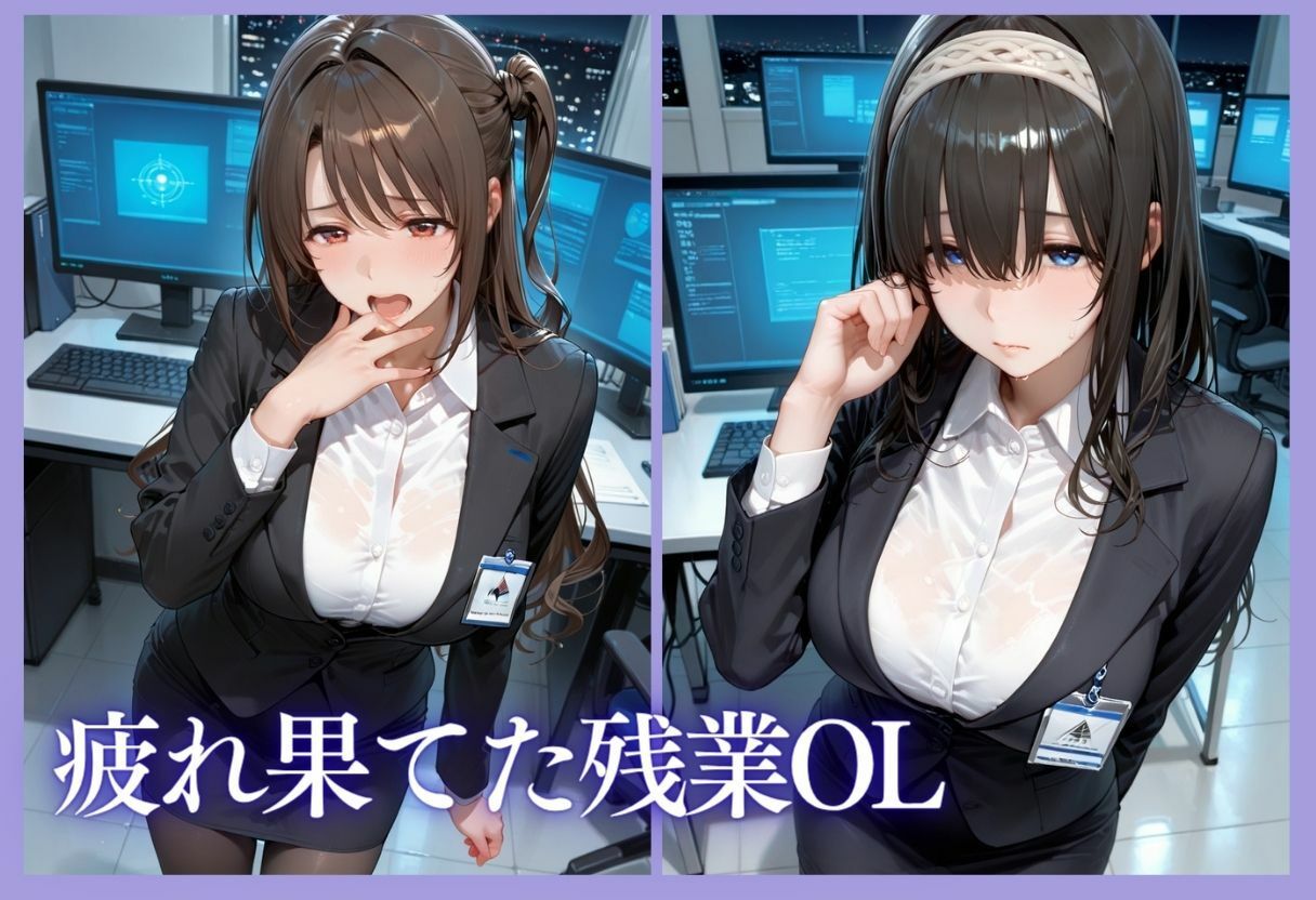 深夜残業OL 〜我慢の限界を迎えた同僚にオフィスで犯●れ、事後即2回戦中出しされるまでVol.9 サンプル4ページ目