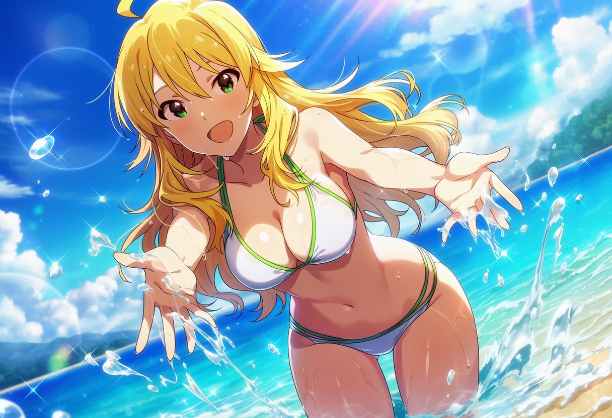 プライベートビーチ 星○美希 サンプル2ページ目