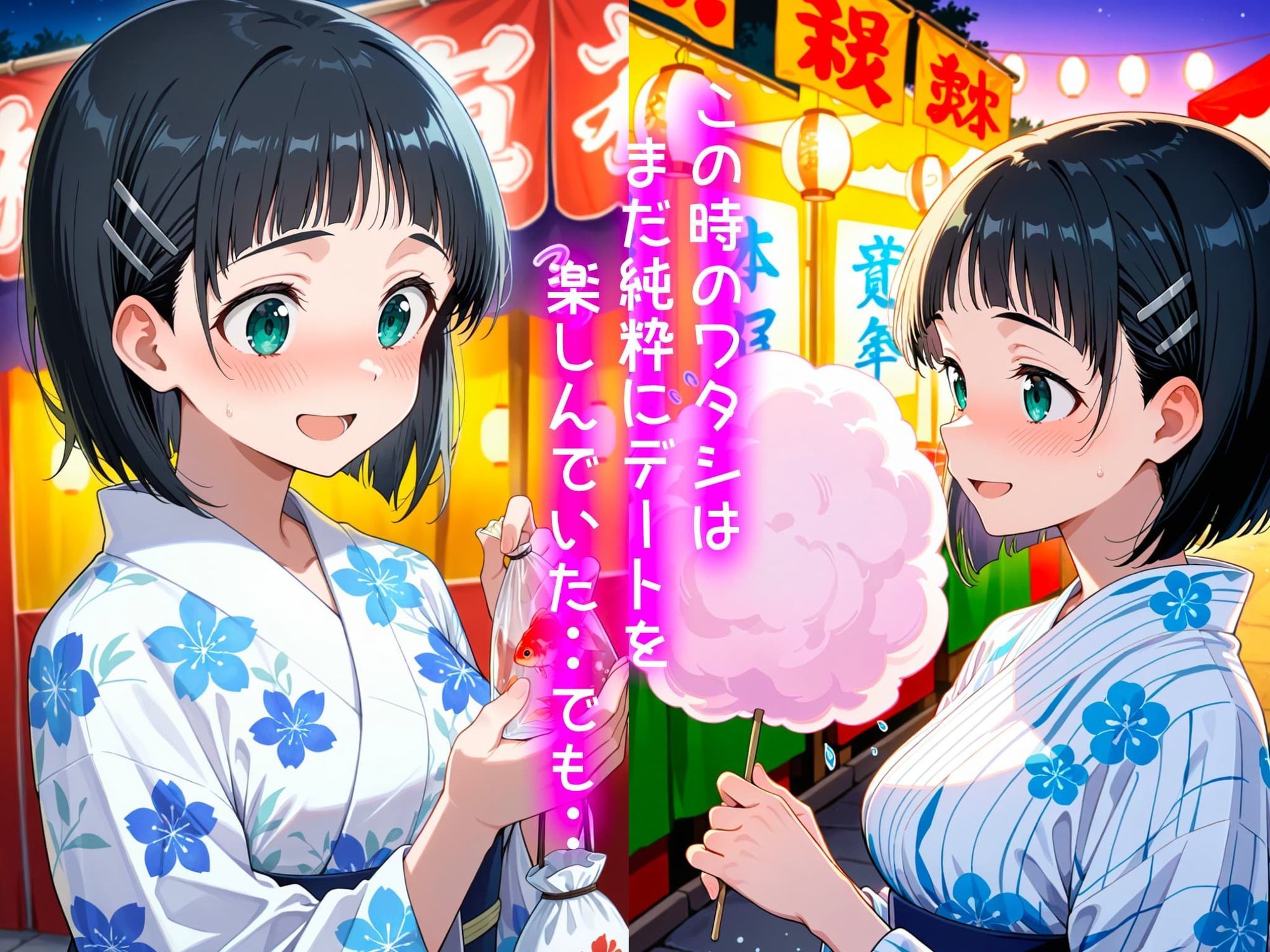 桐ヶ谷直葉の処女喪失物語〜夏祭り編〜 サンプル2ページ目