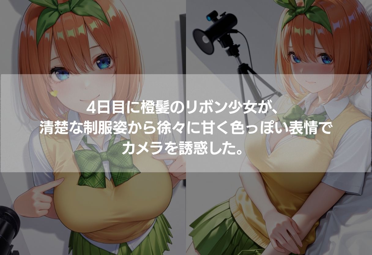 5人の神乳美少女が個別撮影で完全攻略 〜制服からビキニまで450枚の濃厚エロCG〜 サンプル4ページ目