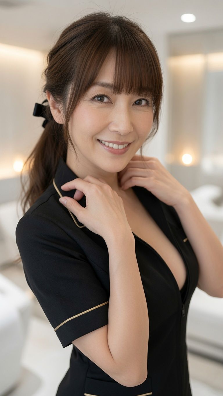 【AI生成】AI写真集 Vol.1  足立百合 メンズサロンリリー 店長「極上の癒しと、甘い誘惑」 サンプル3ページ目