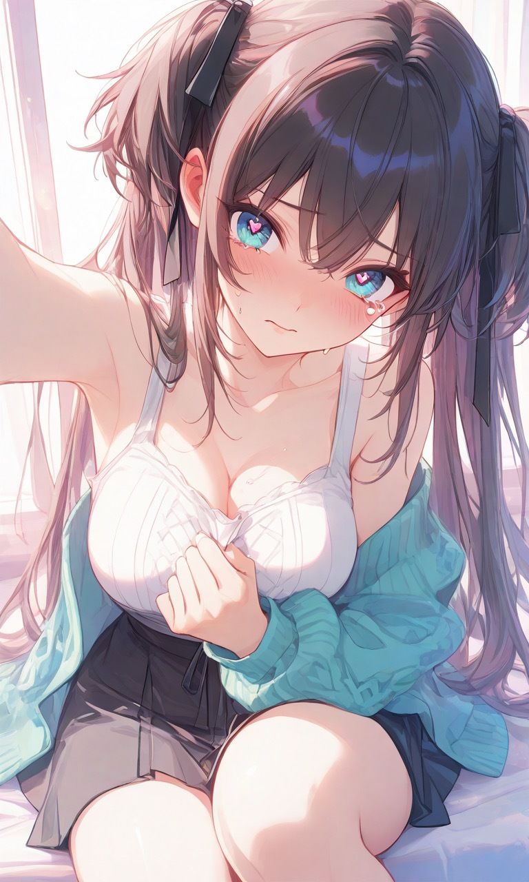 499枚。瞳と、雫と、ビッチな微笑み。僕を狂わせる濡れる彼女。 サンプル2ページ目