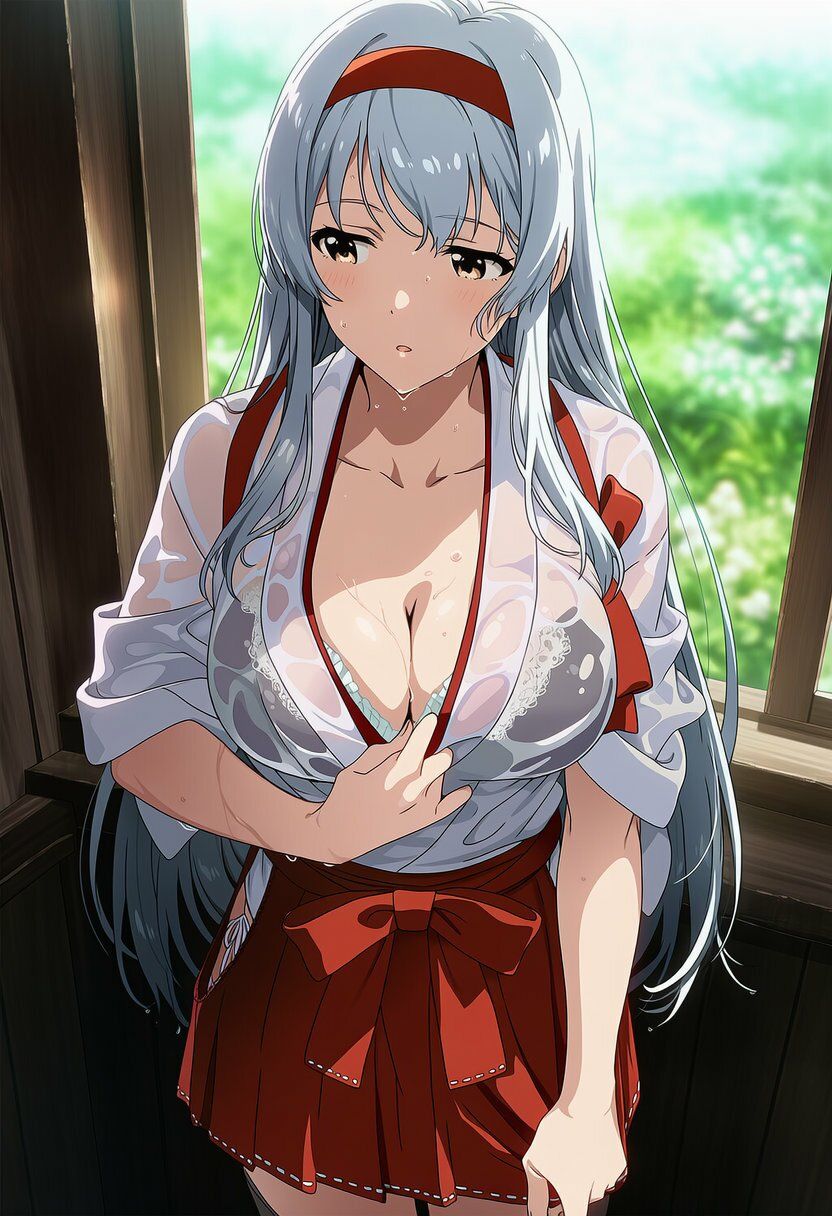 盗撮＆濡れ透けフェチ特化 2020年代アニメ作画特集 艦隊少女たちの濡れ透け教室生着替え その2 -500枚を撮影- サンプル6ページ目