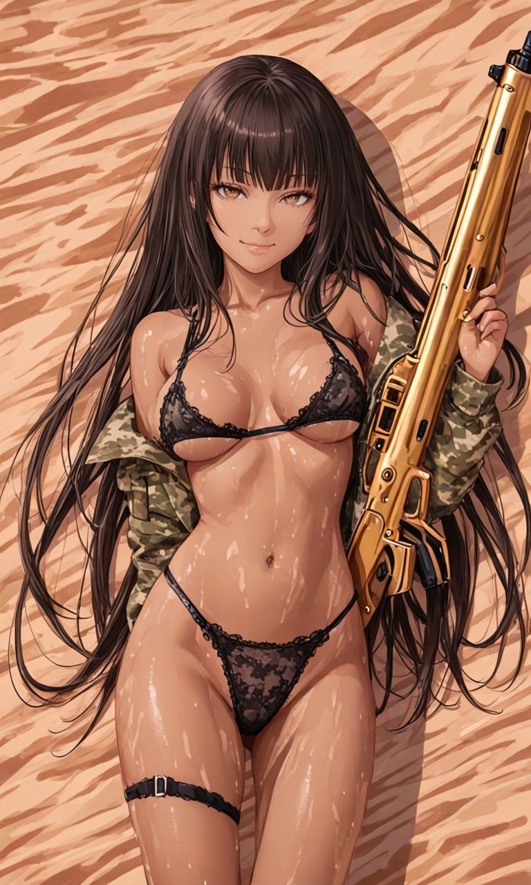 褐色エロ画像砂漠傭兵と奇形銃 サンプル1ページ目