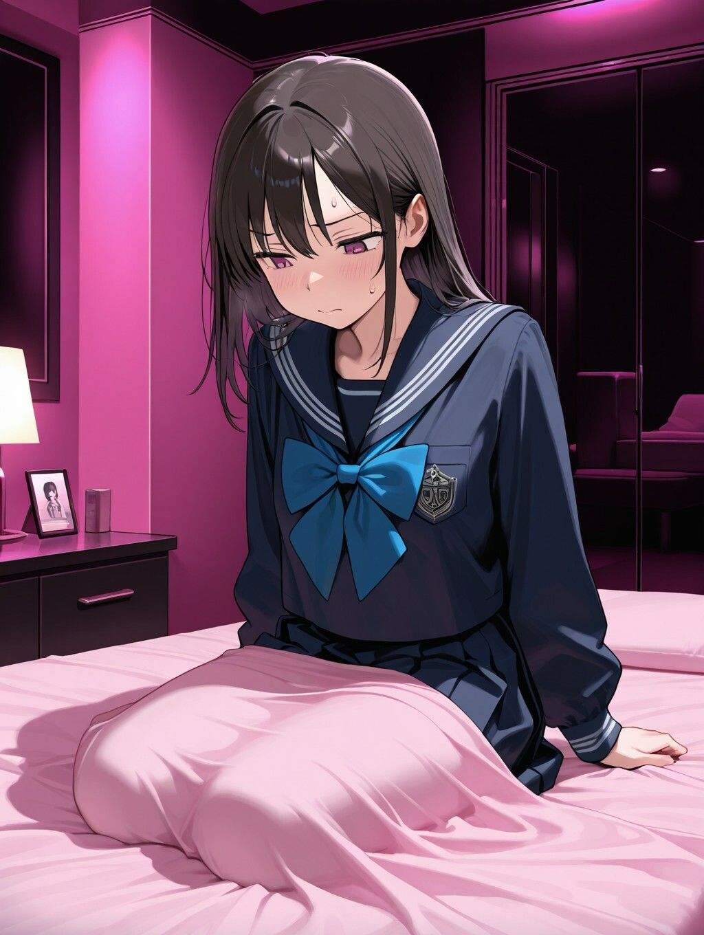 勢いでラブホに来ちゃった女の子 サンプル2ページ目