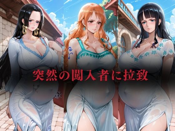 「妊娠中拉致→出産→子持ち風俗 」〜◯わらの一味美女3人同時堕ち〜 ナ◯・ロ◯ン・ハン◯ック サンプル1ページ目