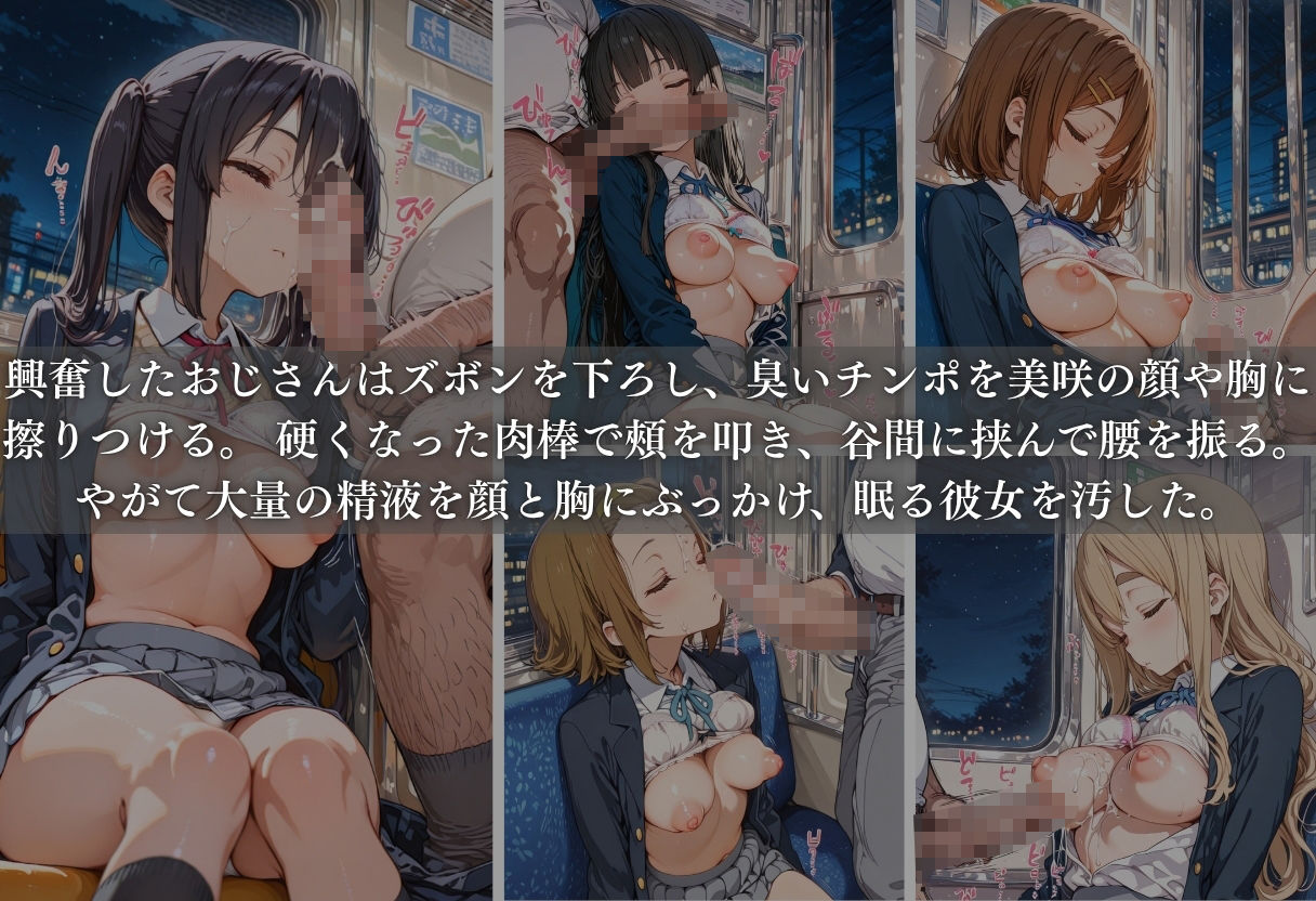 痴●列車ボテ腹END 〜キモおじリーマンに孕ませられる現役女子校生〜 Vol.4 サンプル4ページ目