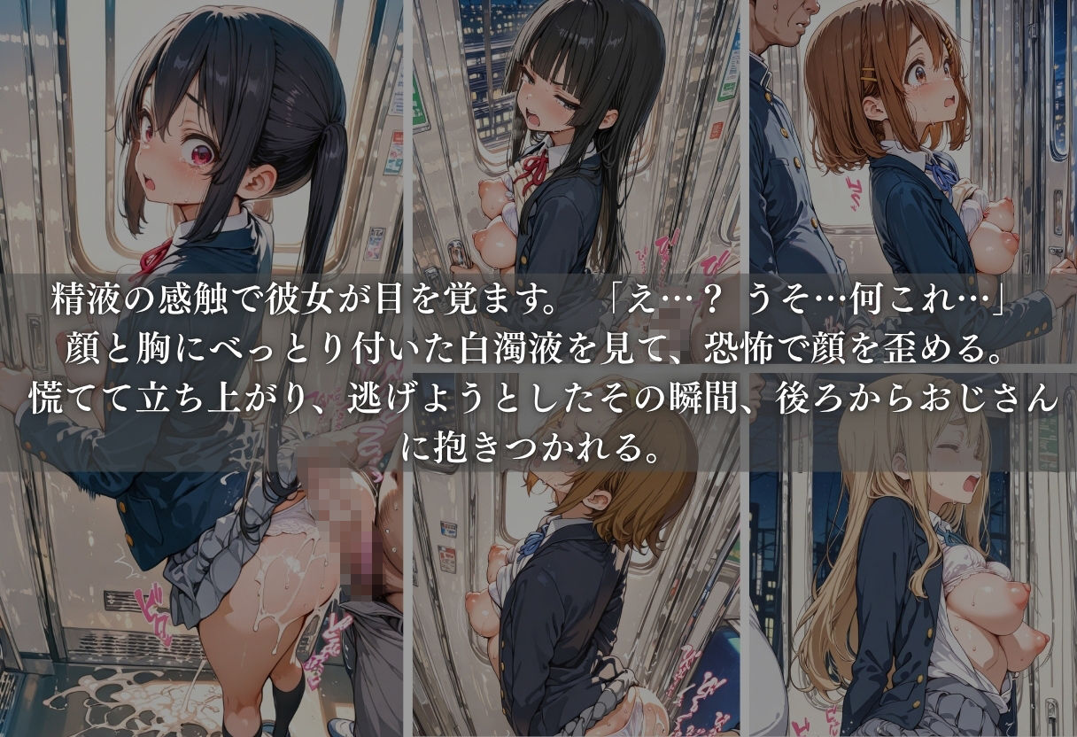 痴●列車ボテ腹END 〜キモおじリーマンに孕ませられる現役女子校生〜 Vol.4 サンプル5ページ目