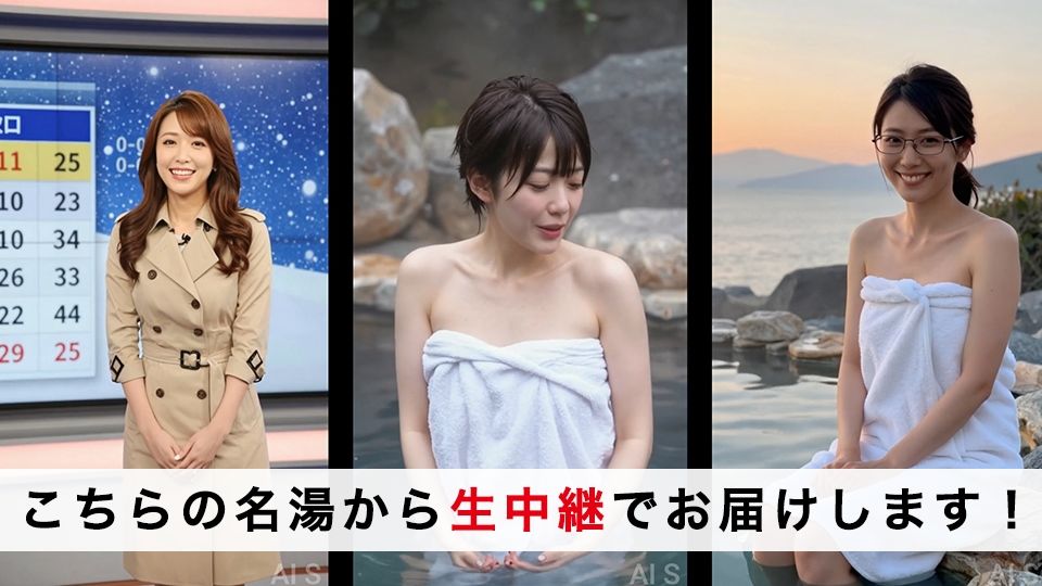 【約70分】『強●脱衣』女子アナ脱衣 ニュース番組の裏で自らすべてを曝け出す-AIで描く究極の美女達- サンプル4ページ目