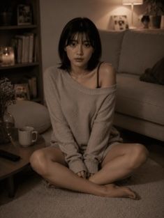 【AIグラビア】「ダメだよ？」と言いながら視線で誘う…ベッドの上の無防備なひなちゃん 60P サンプル1ページ目