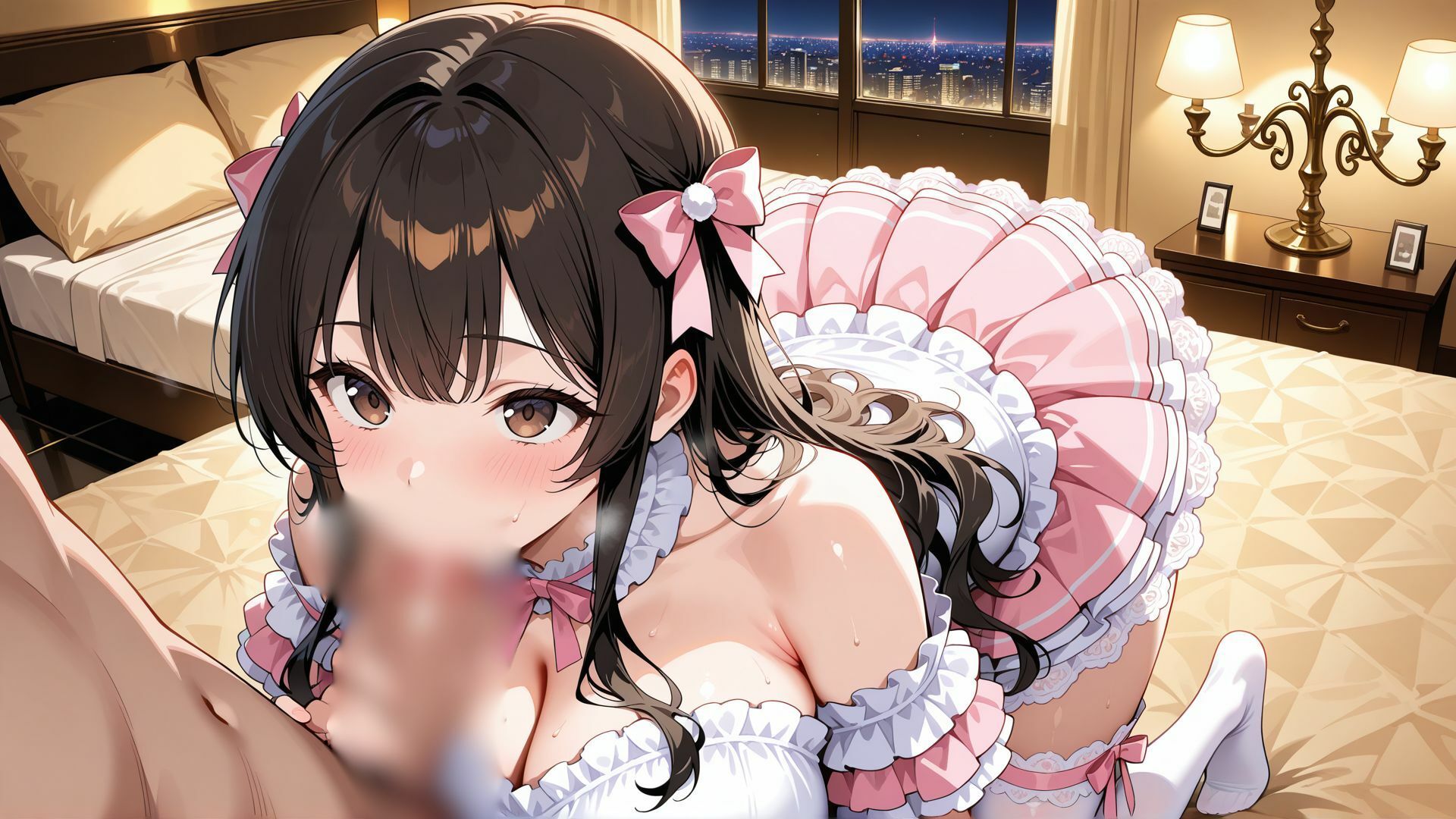巨乳グラビア姉妹の枕営業 〜プロデューサーの太い肉棒に喘ぐ姉妹〜 サンプル5ページ目