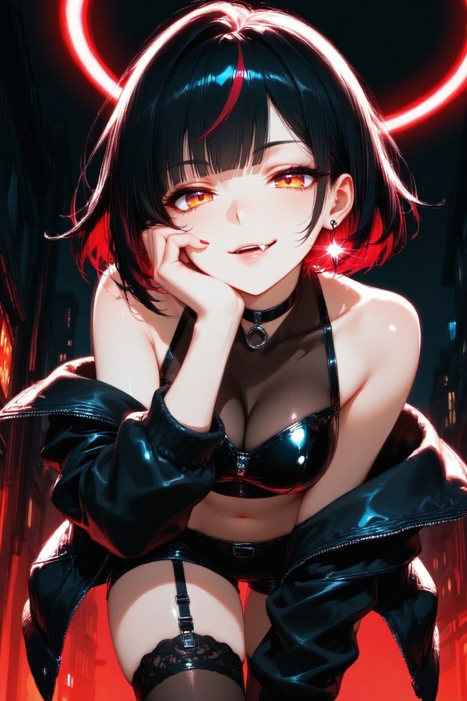 リゼラ - 赤い夜にからかわれる小悪魔CG集 - サンプル1ページ目