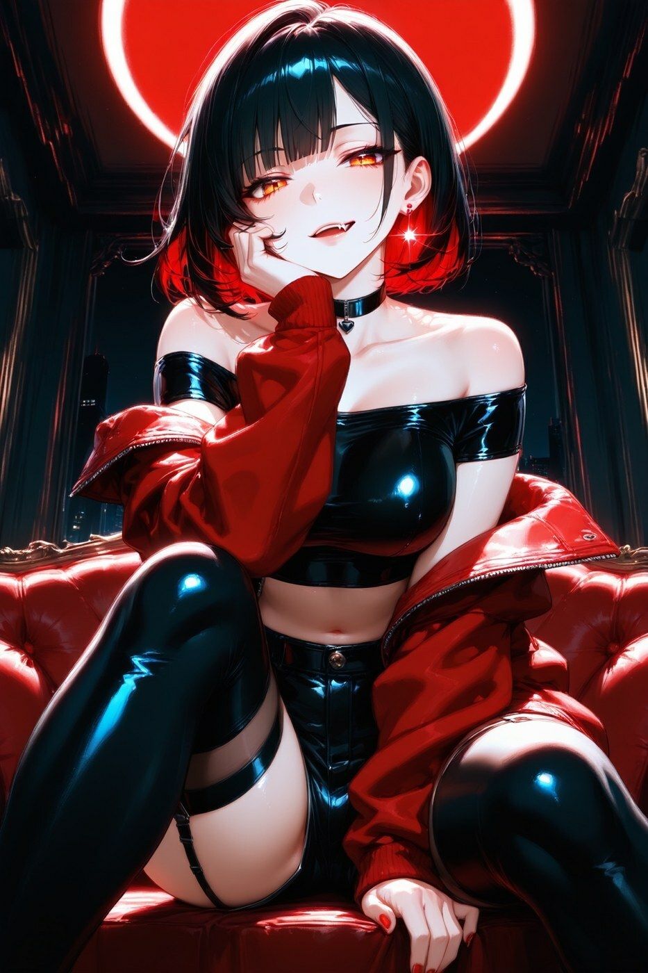 リゼラ - 赤い夜にからかわれる小悪魔CG集 - サンプル4ページ目