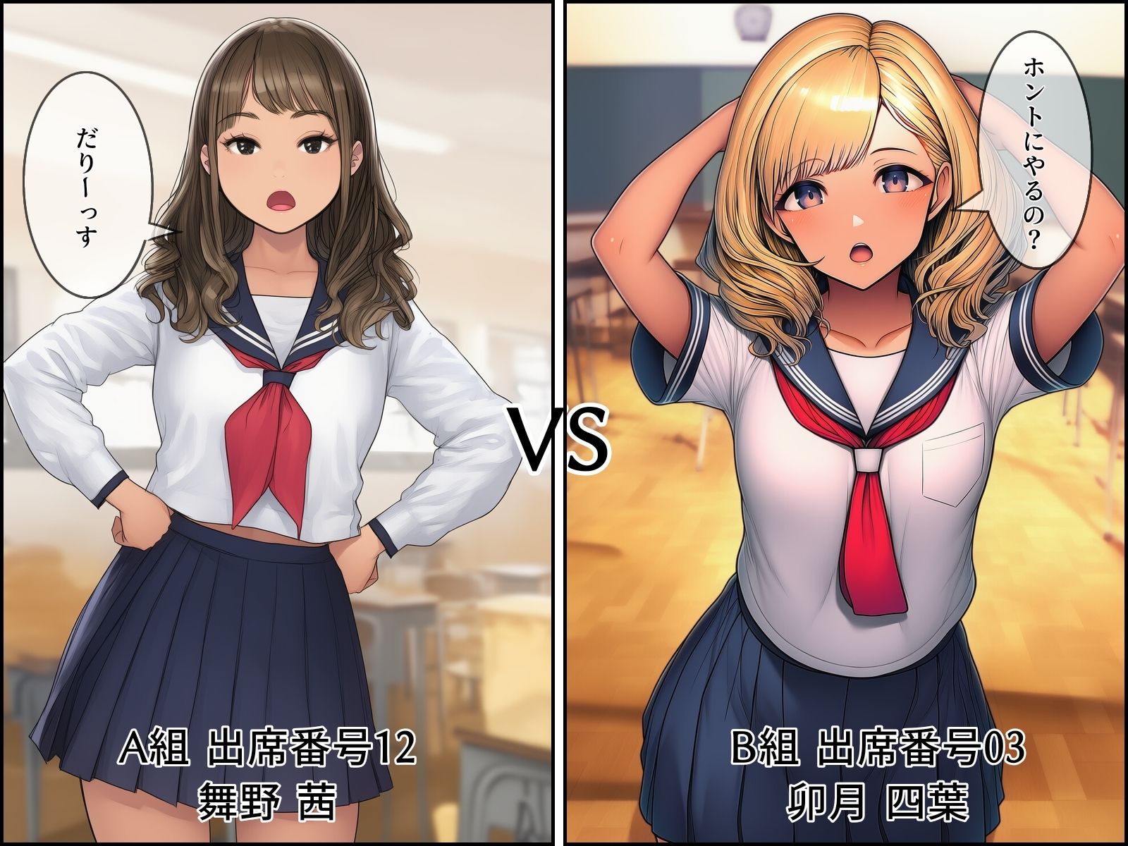 栄愛女学院 野球拳 1回戦Bブロック サンプル1ページ目