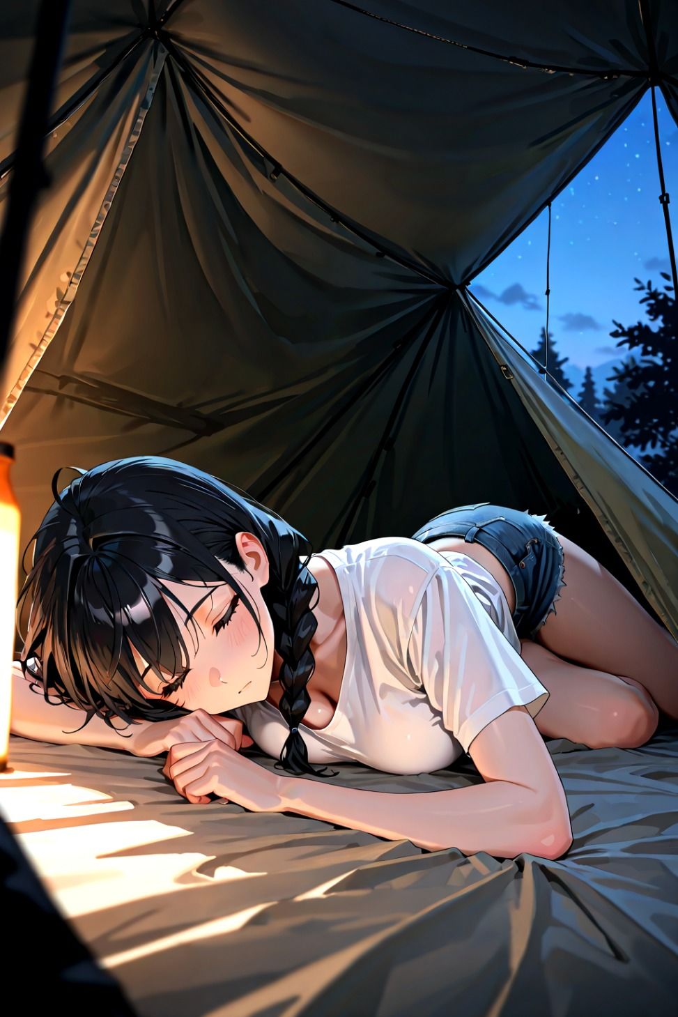 危険だらけのソロキャンプ サンプル2ページ目