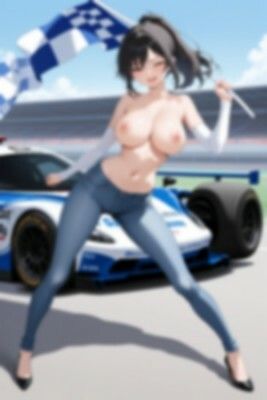 【裸ジーンズ女子7】裸ジーンズのレースクイーン サンプル7ページ目