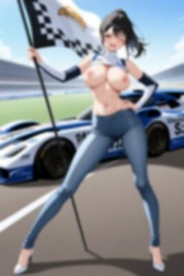 【裸ジーンズ女子7】裸ジーンズのレースクイーン サンプル9ページ目