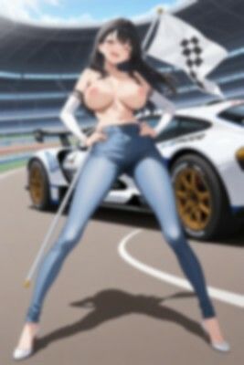 【裸ジーンズ女子7】裸ジーンズのレースクイーン サンプル10ページ目