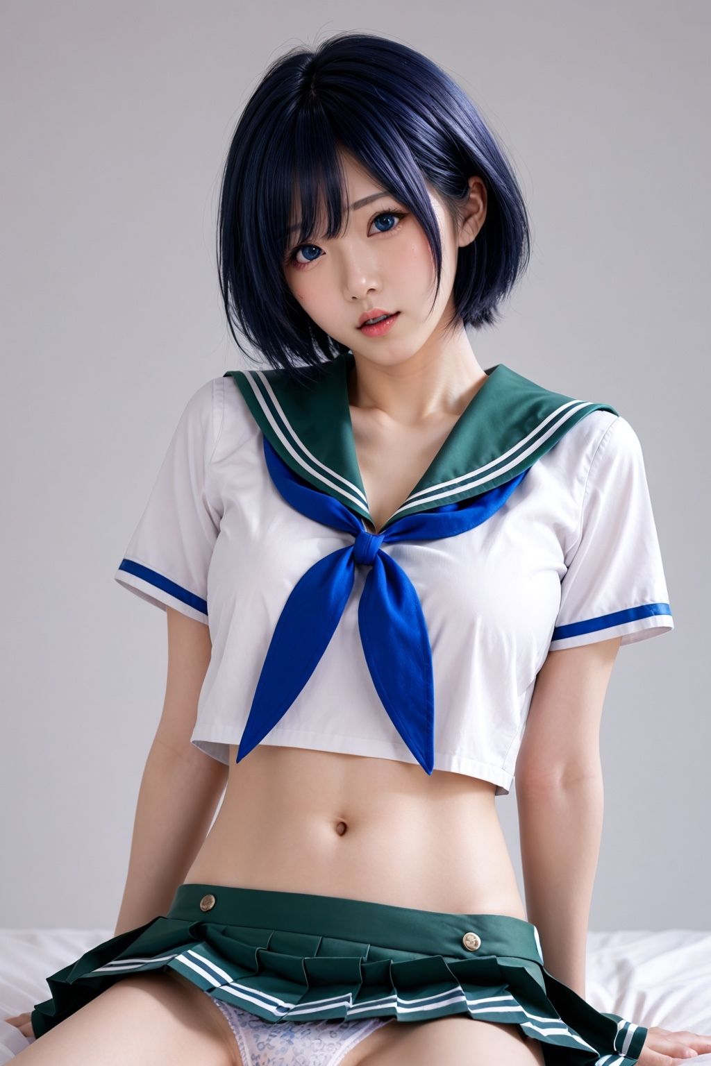 制服魔法少女の敗北記録 〜変身前に全穴開拓された少女〜 サンプル2ページ目