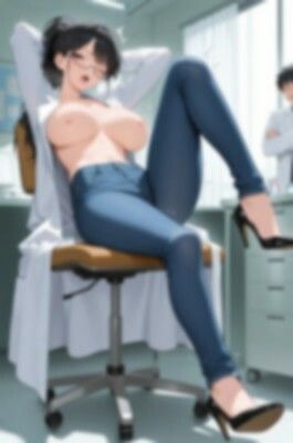 ★SEX有★【裸ジーンズ女子9】セクシー変態な保健室の先生 サンプル2ページ目