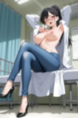 ★SEX有★【裸ジーンズ女子9】セクシー変態な保健室の先生 サンプル4ページ目