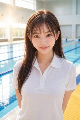 AIモデルまなみ vol.2 朝のプールサイドで会いましょう サンプル7ページ目