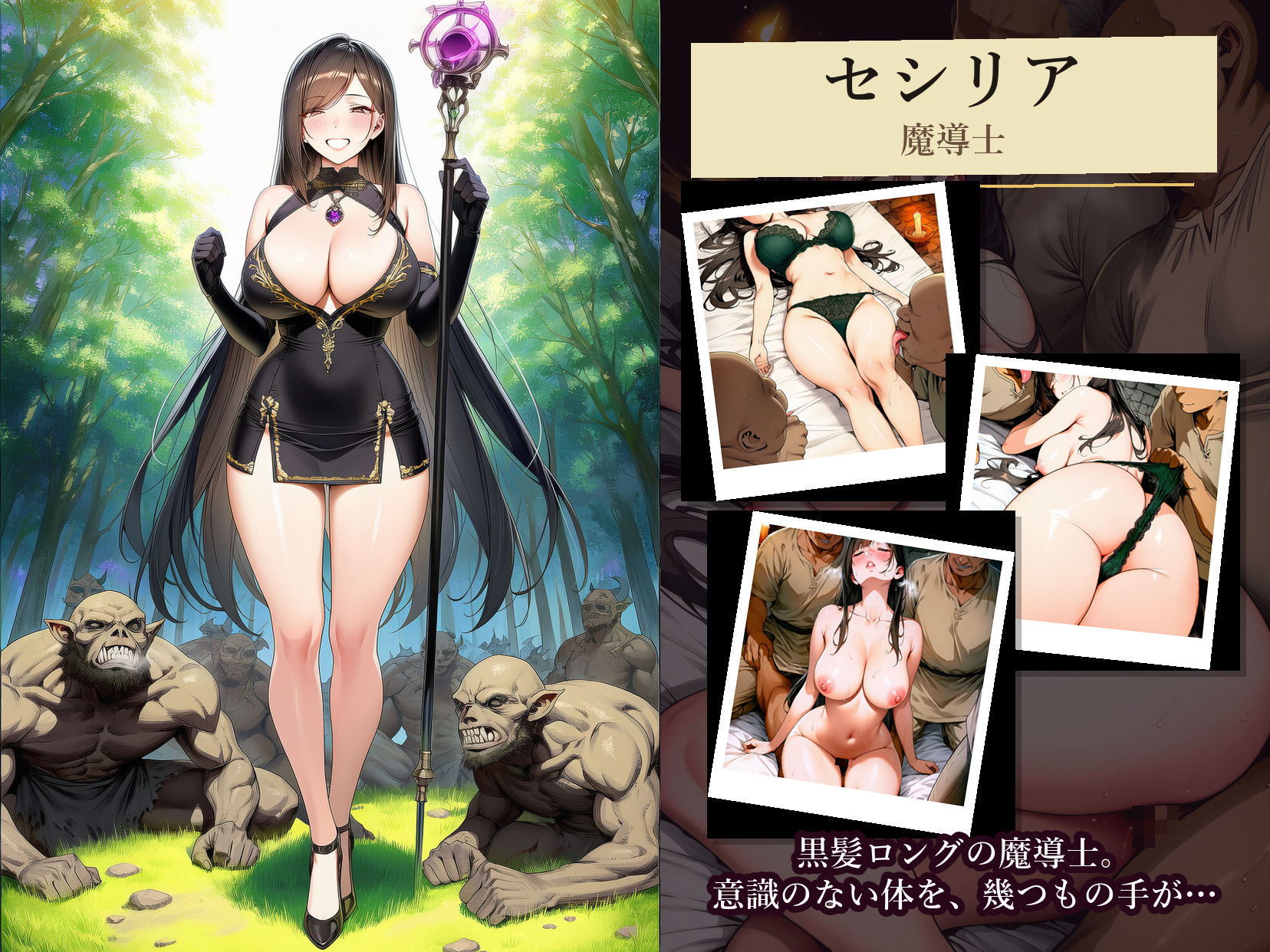 女戦士パーティー陥落記〜祝勝の杯に眠り薬を盛られて〜 サンプル8ページ目