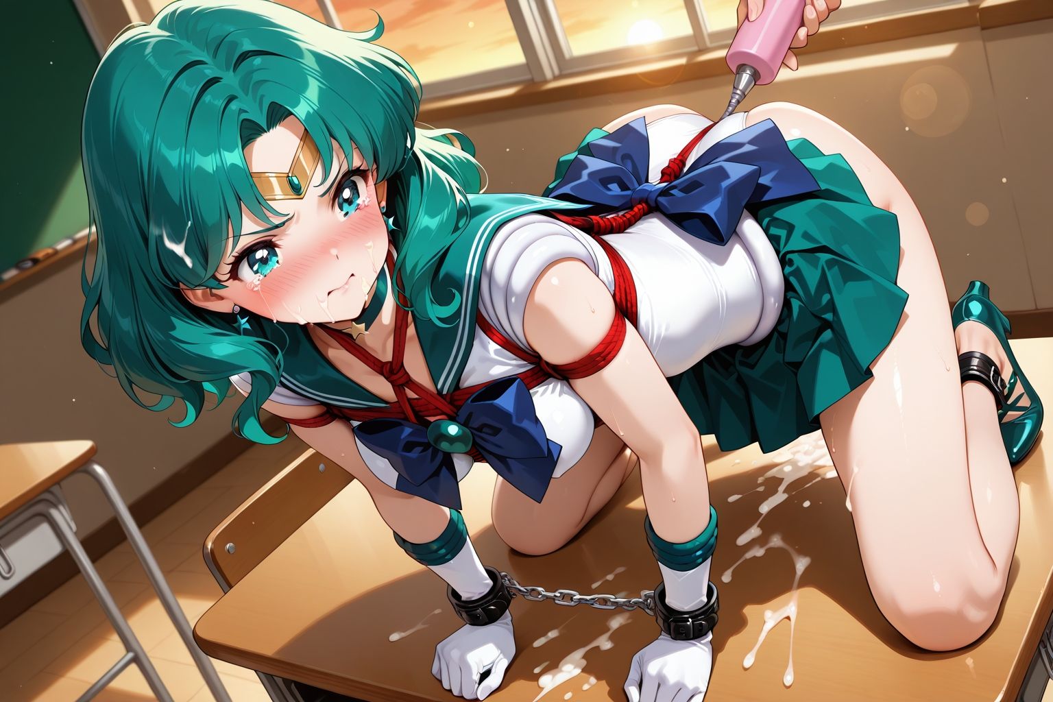 夢見る乙女の調教コレクション10〜美少女戦士〇ーラームーン風7・海王〇ちる風・緊縛編 サンプル3ページ目