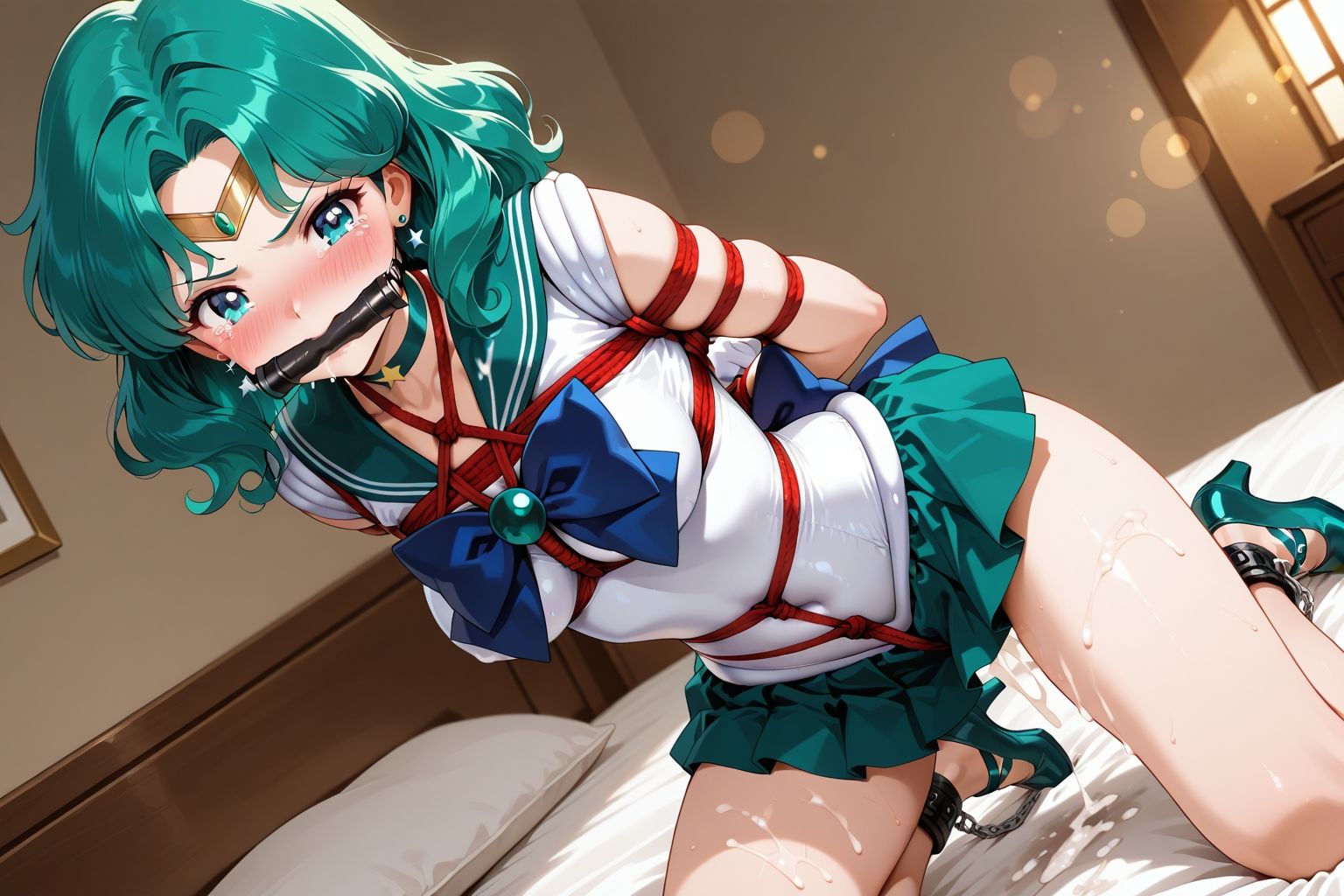 夢見る乙女の調教コレクション10〜美少女戦士〇ーラームーン風7・海王〇ちる風・緊縛編 サンプル5ページ目