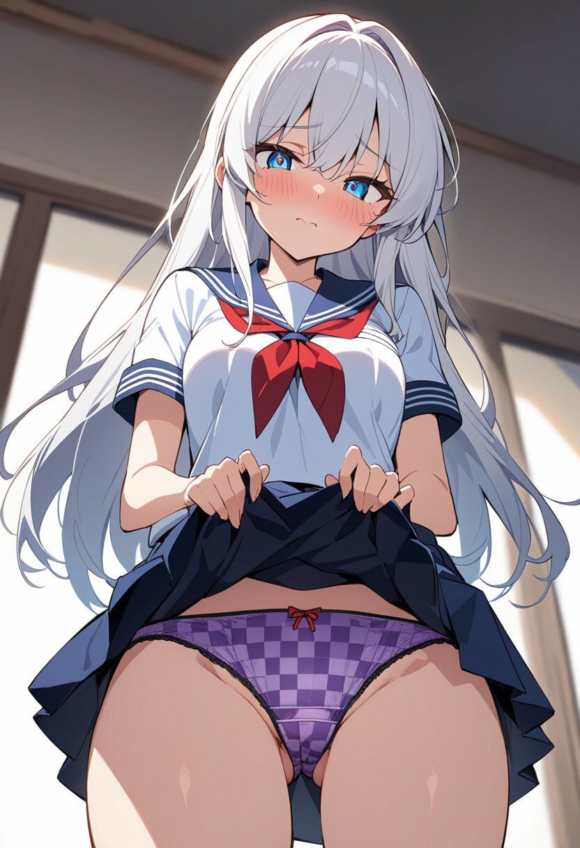 セーラー服でスカートたくし上げパンチラ200枚 サンプル3ページ目