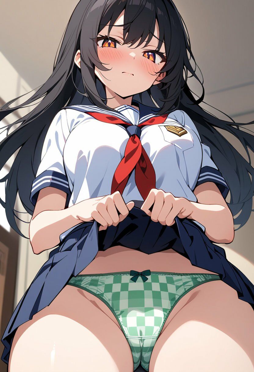 セーラー服でスカートたくし上げパンチラ200枚 サンプル8ページ目