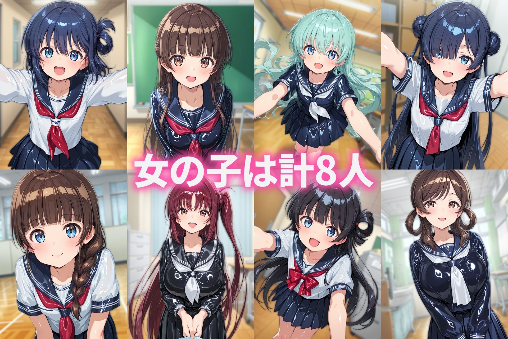 セーラー服ぶっかけCG集4 サンプル5ページ目