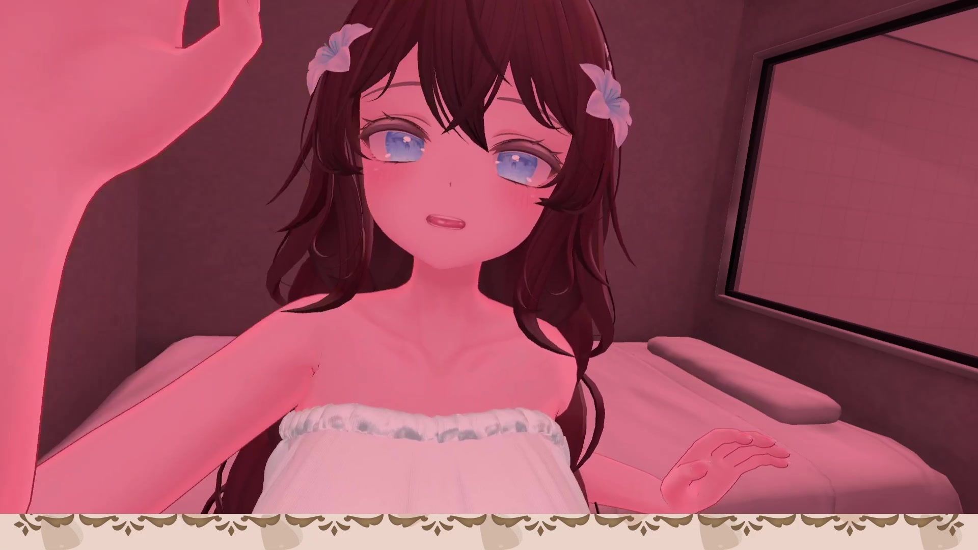 【ChilloutVR】まろんといちゃあましながらおちんぽお射精びゅっびゅ…！  井栗まろん サンプル1ページ目