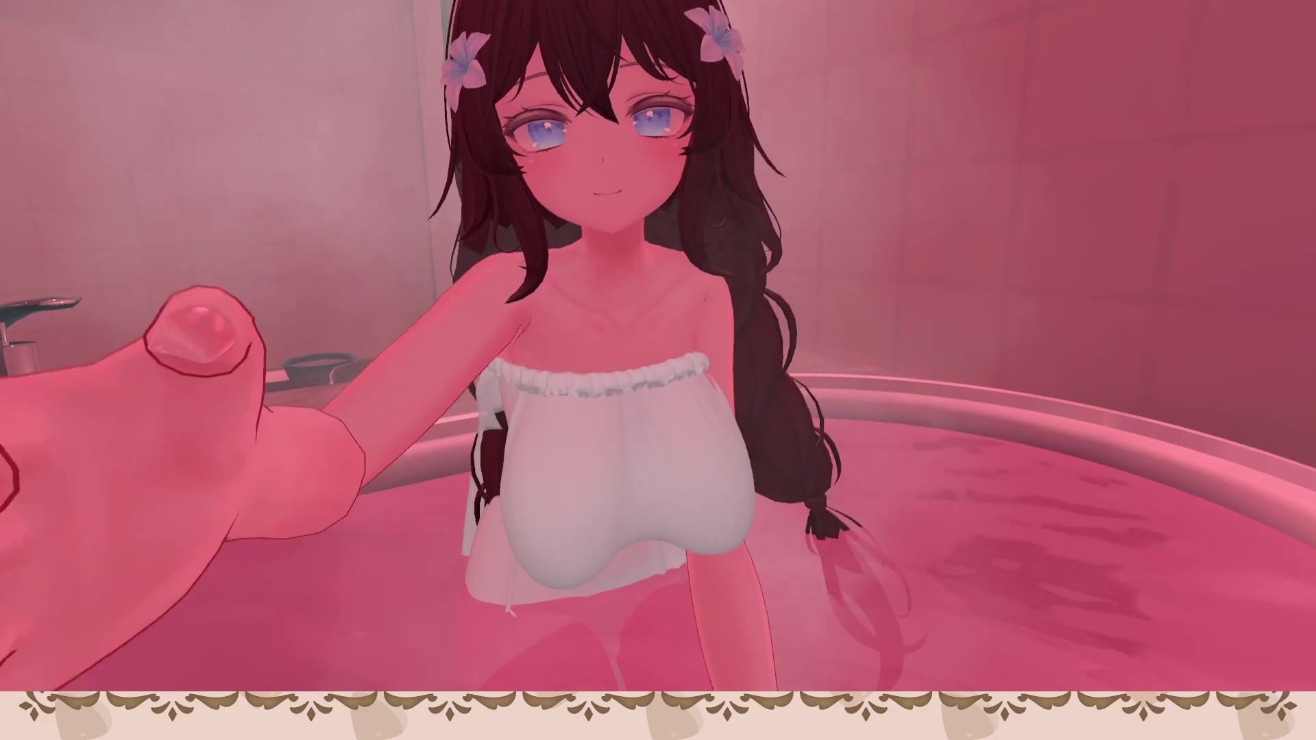 【ChilloutVR】まろんといちゃあましながらおちんぽお射精びゅっびゅ…！  井栗まろん サンプル7ページ目