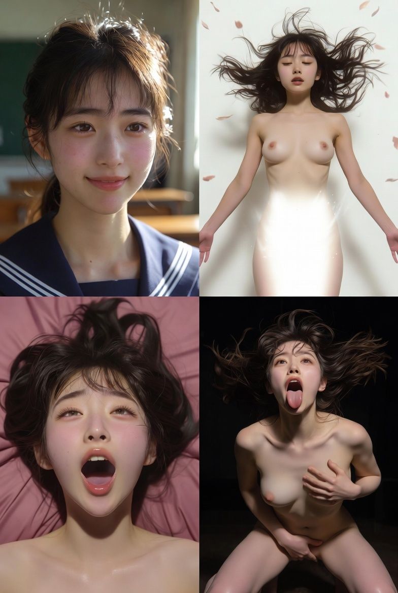 アへ顔ビフォーアフター Vol.1 画像集 サンプル9ページ目