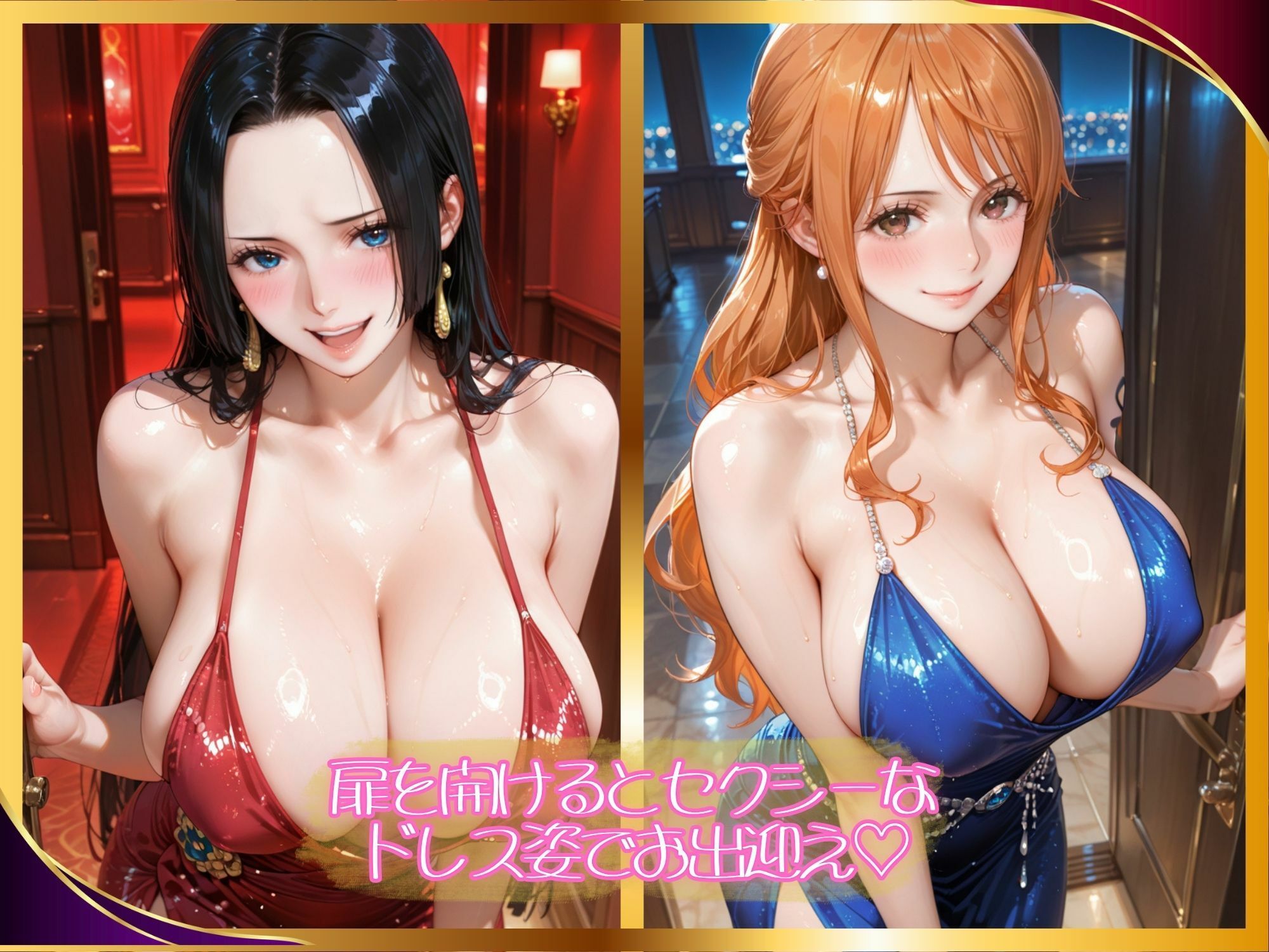 【高級風俗嬢】濃厚ご奉仕 〜ワン●ース ナ●＆ハン●ック〜 サンプル1ページ目
